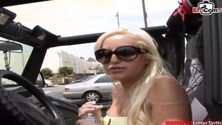 Long Boobed blonde slut pick up for a banged! and cummed on her