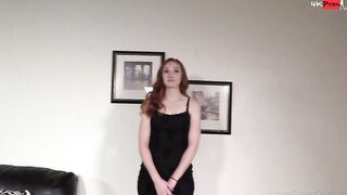 21yo Light Eyed Red fellatio Amber Booty Boned In First Casting Ever!