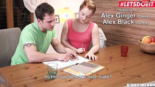 LETSDOEIT - #Alex Ebony #Alex Red Fellatio - Lucky Dude Bangs Hard His