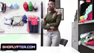Ebony Princess Amari Anne Caught Stealing And Banged! To Submission Inside The