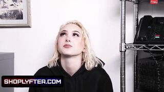 Blonde Big Boobed Skylar Vox Getting Banged! Into The Backroom