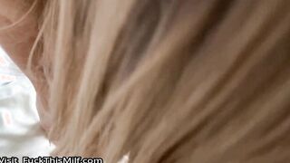Hot MILF slut whined in pleasure as she jumped on my cock.
