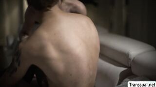 Stepmom TS Melanie Brooks analed by stepson