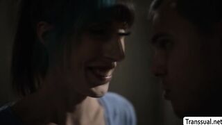 Stepmom TS Melanie Brooks analed by stepson