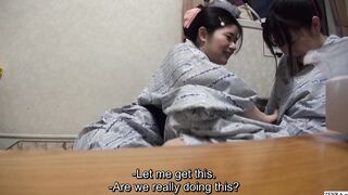 Cute first time Japanese lesbians homemade vacation film