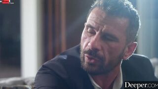 Deeper. Crazy Hot gold digger is seduced by bf's dad