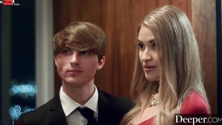 Deeper. Crazy Hot gold digger is seduced by bf's dad