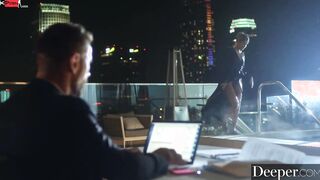 Deeper. Crazy Hot gold digger is seduced by bf's dad
