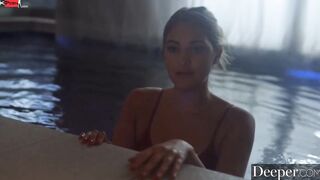 Deeper. Crazy Hot gold digger is seduced by bf's dad