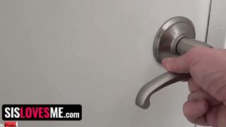 SisLovesMe - Voyeur Stepbro Sneaks On His Stepsis Alex Blake While She Masturbating Inside The Shower