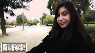 MOFOS - Cute Dark Haired 18 year old Anya Krey Takes a Big