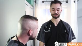 Two horny studs pleasing each others cock and deep holes