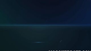 Hot trivia quiz with interracial BJ and solo masturbation