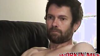 Nasty old dude Daniel loves spraying his cum all over