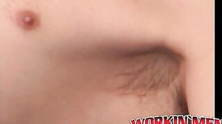 Nasty old dude Daniel loves spraying his cum all over
