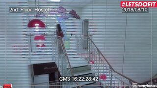 Turned On Hostel - Tiffany Tatum Skinny Hungarian Caught Peeking And Getting Boned
