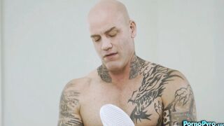 Freya Parker Massages Her Client 'Derrick Pierce's' Cock
