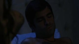 Dude fucking hot brunette thief at her home