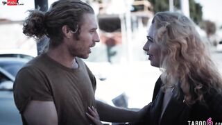 Bro saves old MILF Siouxsie Q her life and she