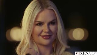 VIXEN Curvy Blonde Vic makes an give Oliver can't resist