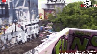 German barely legal bimbo pick up at real date