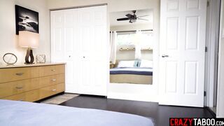 Lucky stepson fucked MILF and stepsis