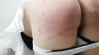 Caning my wife Megan to tears