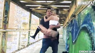 MAMACITAZ - (Mey Madness, Ramon Nomar) - Small Tits Goth Skank Hard Outside Banged! With Muscular Boyfriend