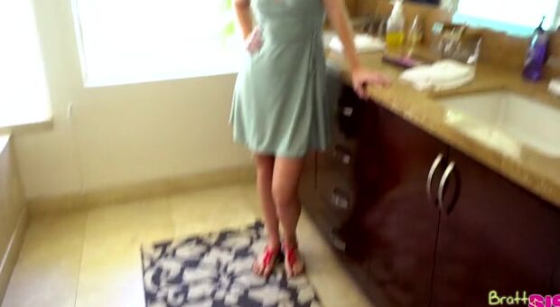 Tony needs to use the bathroom, but his stepsister Anastasia Knight is already in there working on her makeup. They