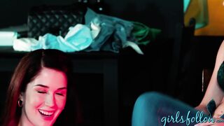Busty Alison Rey hardcore pussy eating and fingering in bar