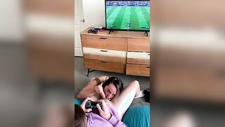 Making Cryptobillionaire CUM while he plays ps5