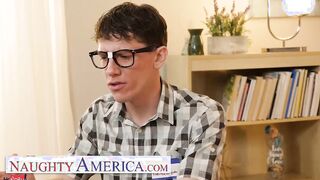 Erotic America - Sophia West calls the geek guy for