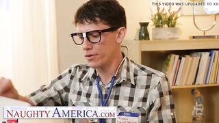 Erotic America - Sophia West calls the geek guy for