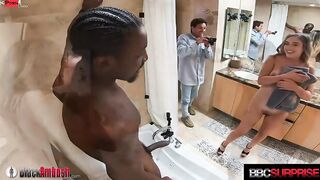 Barista goddess Brookie Blaire Does First Interracial