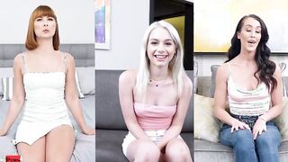 TeamSkeet - New Amateur Bombshell Answers Filthy Questions Before Spreading