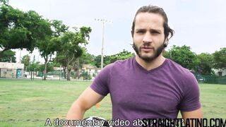 Latino athlete turned gay after bareback and facial