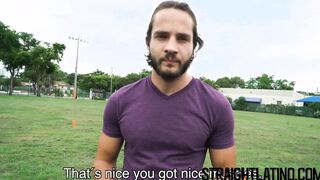 Latino athlete turned gay after bareback and facial