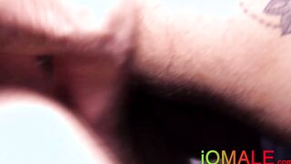 Latino homo fucked bareback and creamed with love juice