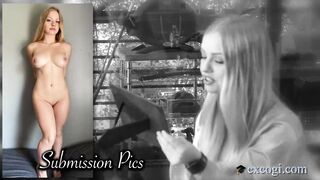 Blond College Sexy Kylie Gets Facialed After Milking A Thick Cock!