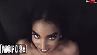 Slutty (Claire Ebony) Asks (Tony) For A Riding Who Can Resist A Bae women Running Naked Into The Streets -