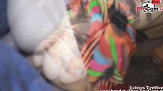 German chubby amateur barely legal meet a User inside Car for