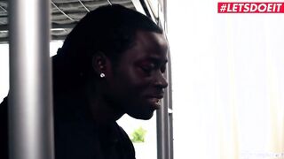 HORNYHOSTEL - Gigantic Booty Bae Nata Ocean Cheats on her Boyfriend with huge african penis - LETSDOEIT