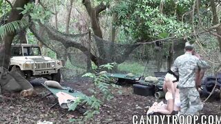 Military newbies fucked during survival training