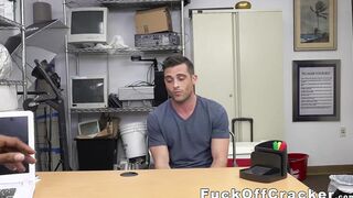White office dude gets ass pounded hard by black dick dude