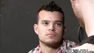 Horny Sebastian teases Jeasons cock with his mouth and hands