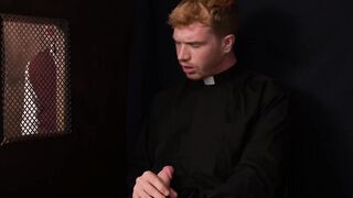 Catholic twink nailed hard bareback by priest in confession