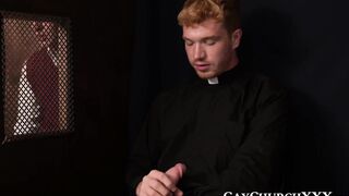 Catholic twink nailed hard bareback by priest in confession