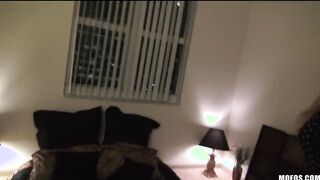 Young natural-tit gigantic-ass Latina slut GF fucks hard-dick