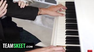 TeamSkeet - Kinky Hottie Blonde Hottie With sexy Body Turns Piano Lesson Into Hardcore Fucking Session