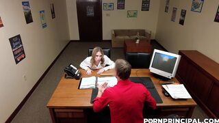 Good milfy stepmom Anya Olsen fucks principal